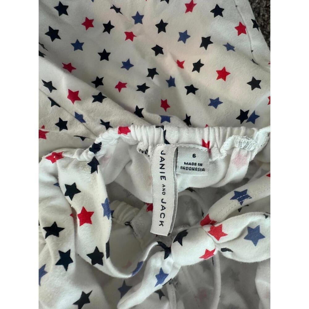 Janie and Jack Girls' Star Print Romper Size 6 - Picture 3 of 3